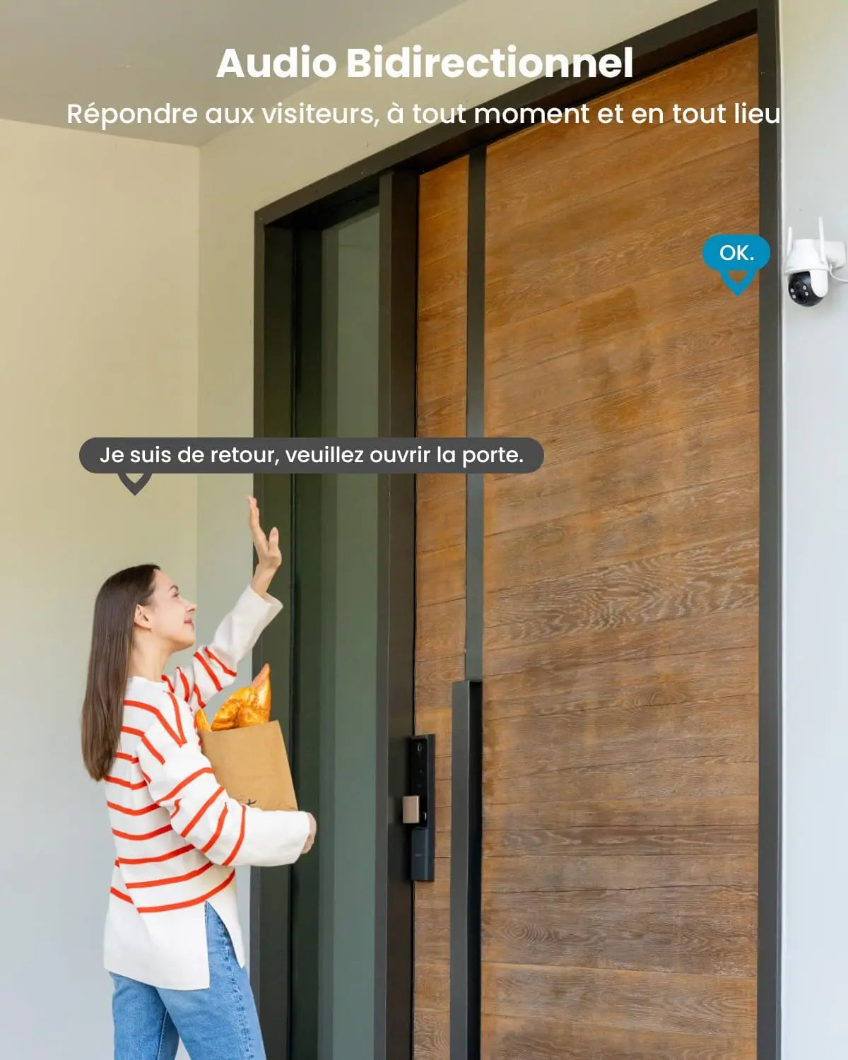 IeGeek 2K 3MP 360 PTZ Outdoor Solar Surveillance Camera