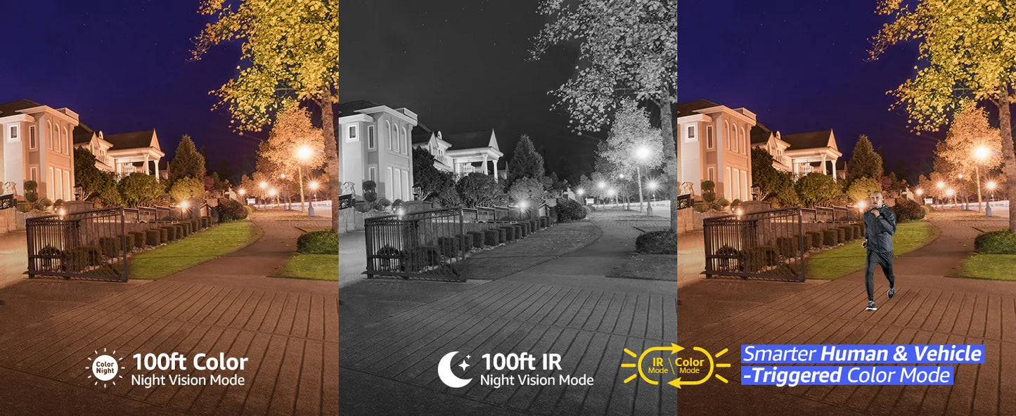 ANNKE 4 Pack 12MP Outdoor Smart PoE Dual Light Camera IP67