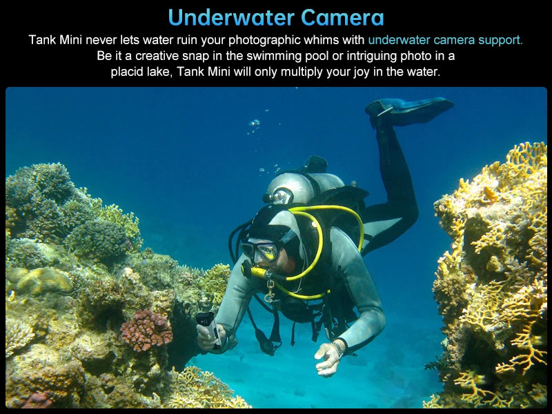 Unihertz 8849 Tank Mini Rugged Smartphone 4.3 Inch Android 13 5800mAh 24GB RAM 256GB Helio G99 IP68 Camera 100MP