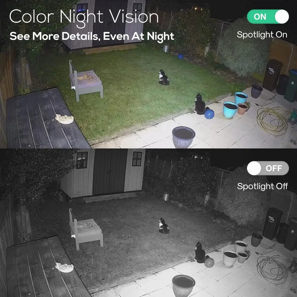 Kittyhok 2K Solar Security Camera Outdoor Wireless Smart