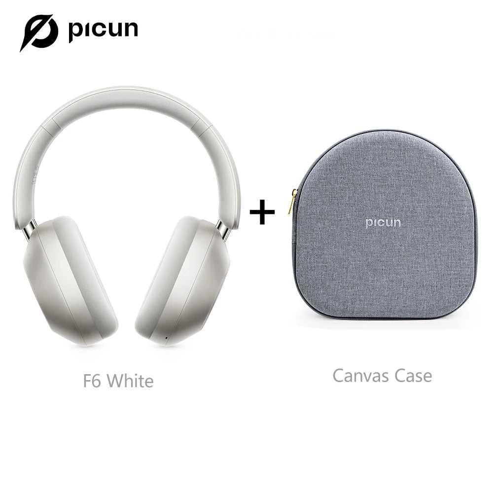Picun F6 ANC Bluetooth Headphones Hi Res 3D Audio With App Control Low Latency