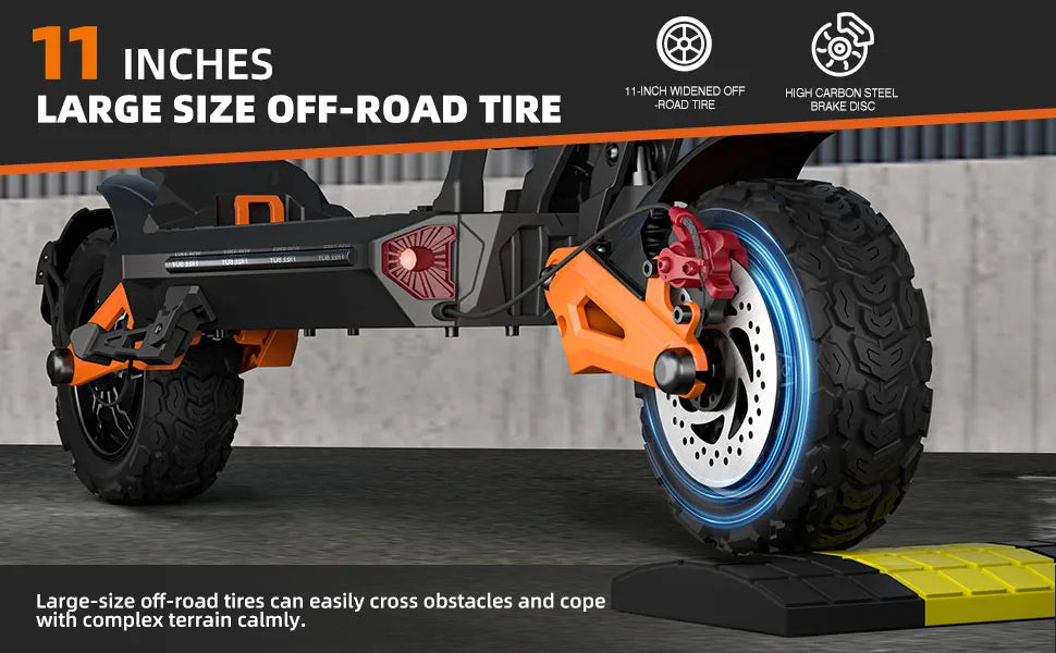 6000W Dual Motor Electric Scooter 50mph Folding Off Road