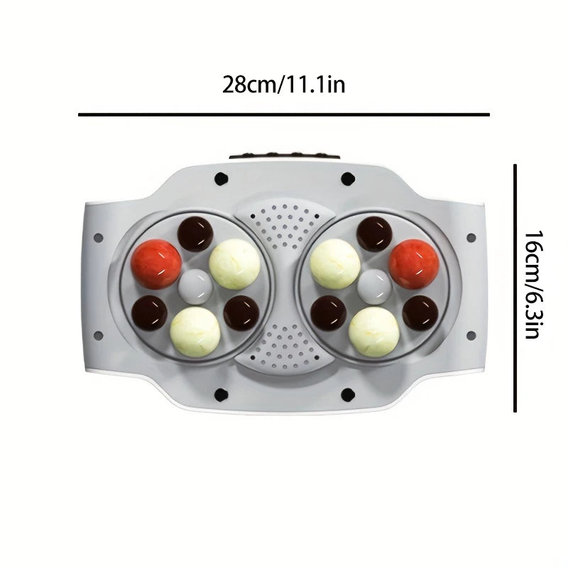 Stomach Massager With Hot Compress Abdominal Relaxer Portable USB Rechargeable