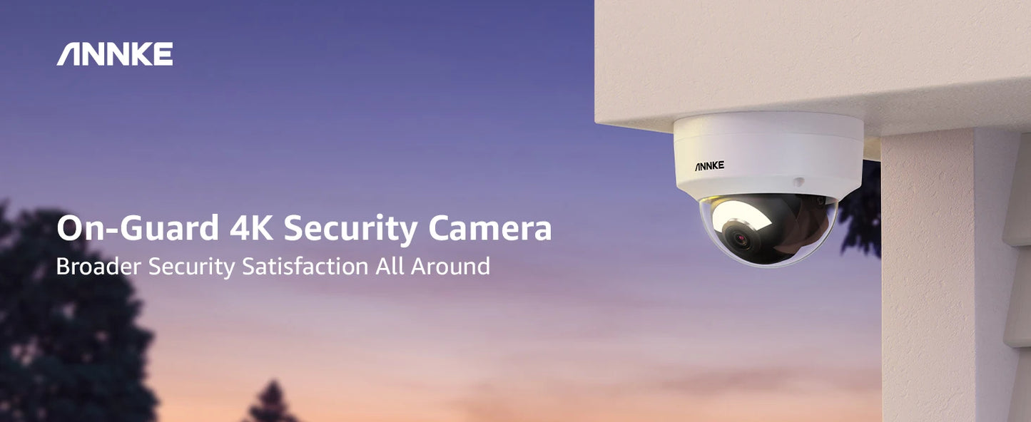 ANNKE C800 4K PoE Outdoor Security Camera IK10 IP67 8MP Smart Dual Light Built In Mic Video Surveillance