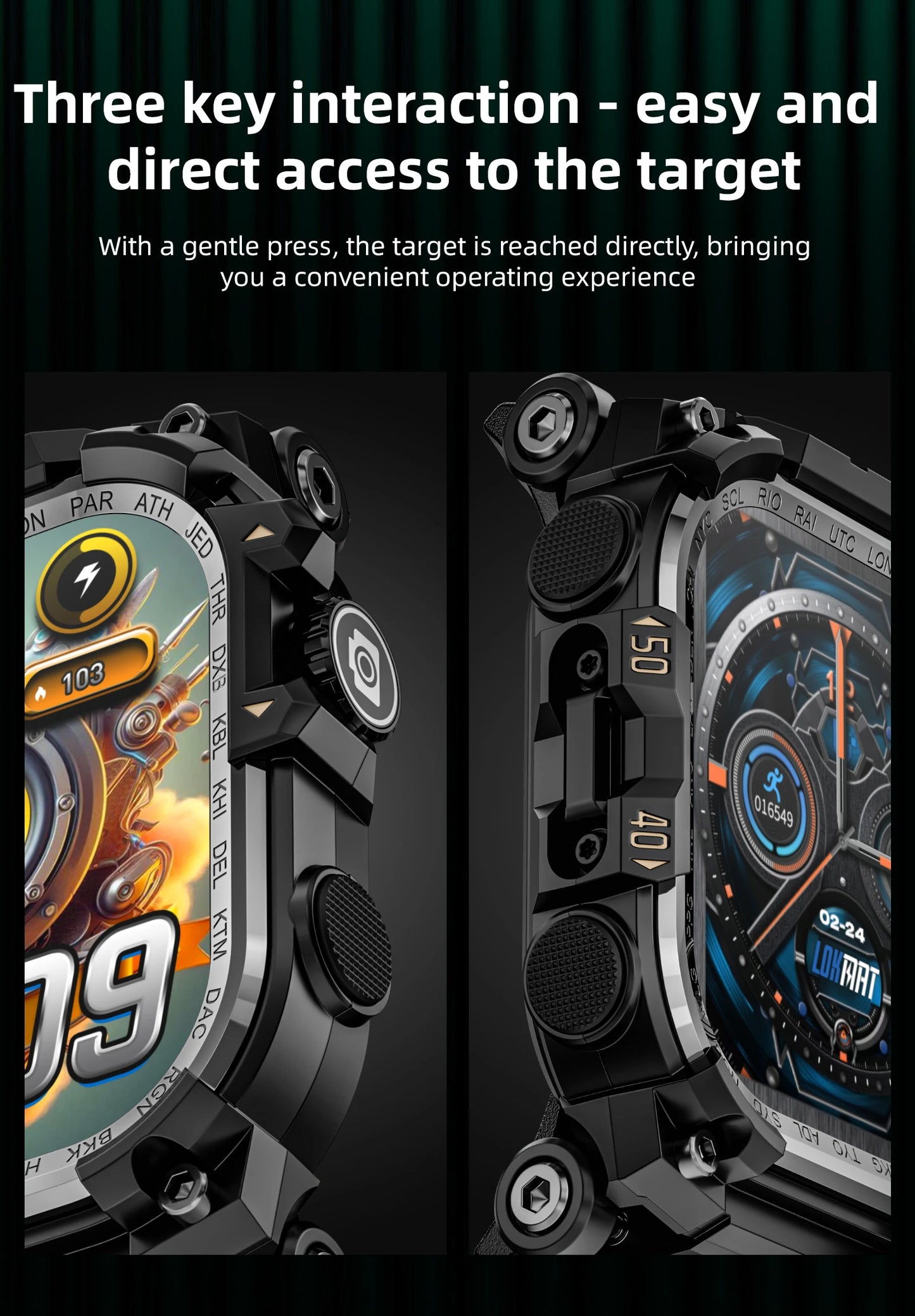 Lokmat Appllp 7 Max Android Smart Watch Phone Amoled Touch Screen Camera 4G WiFi SIM Card Outdoor Fitness Tracker