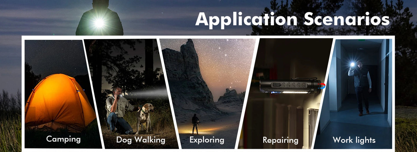 Sofirn IF23 Pro RGB LED Flashlight 5000lm 21700 USB C Rechargeable Magnetic