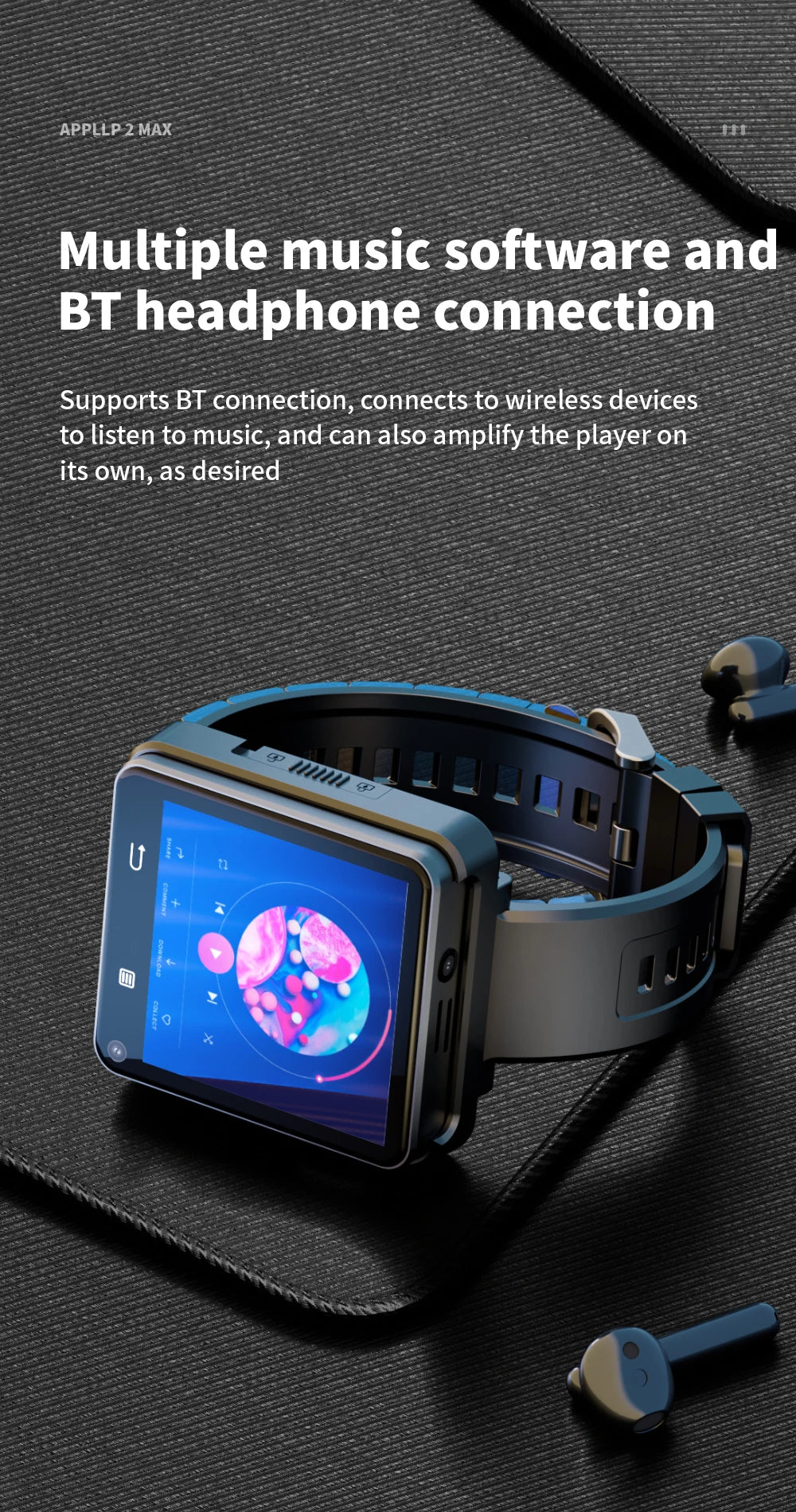 Lokmat Appllp 2 Max Dual Camera Android 11 Smart Watch