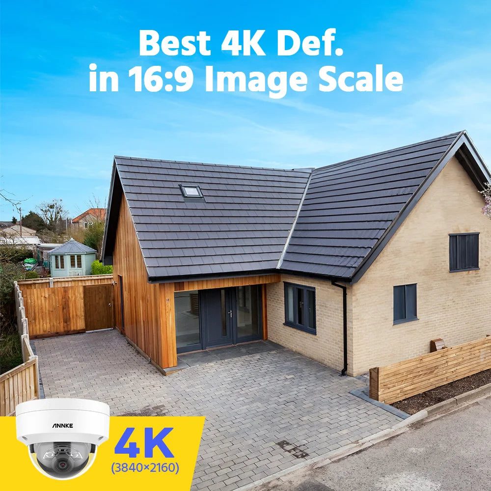 ANNKE C800 4K PoE Outdoor Security Camera IK10 IP67 8MP Smart Dual Light Built In Mic Video Surveillance