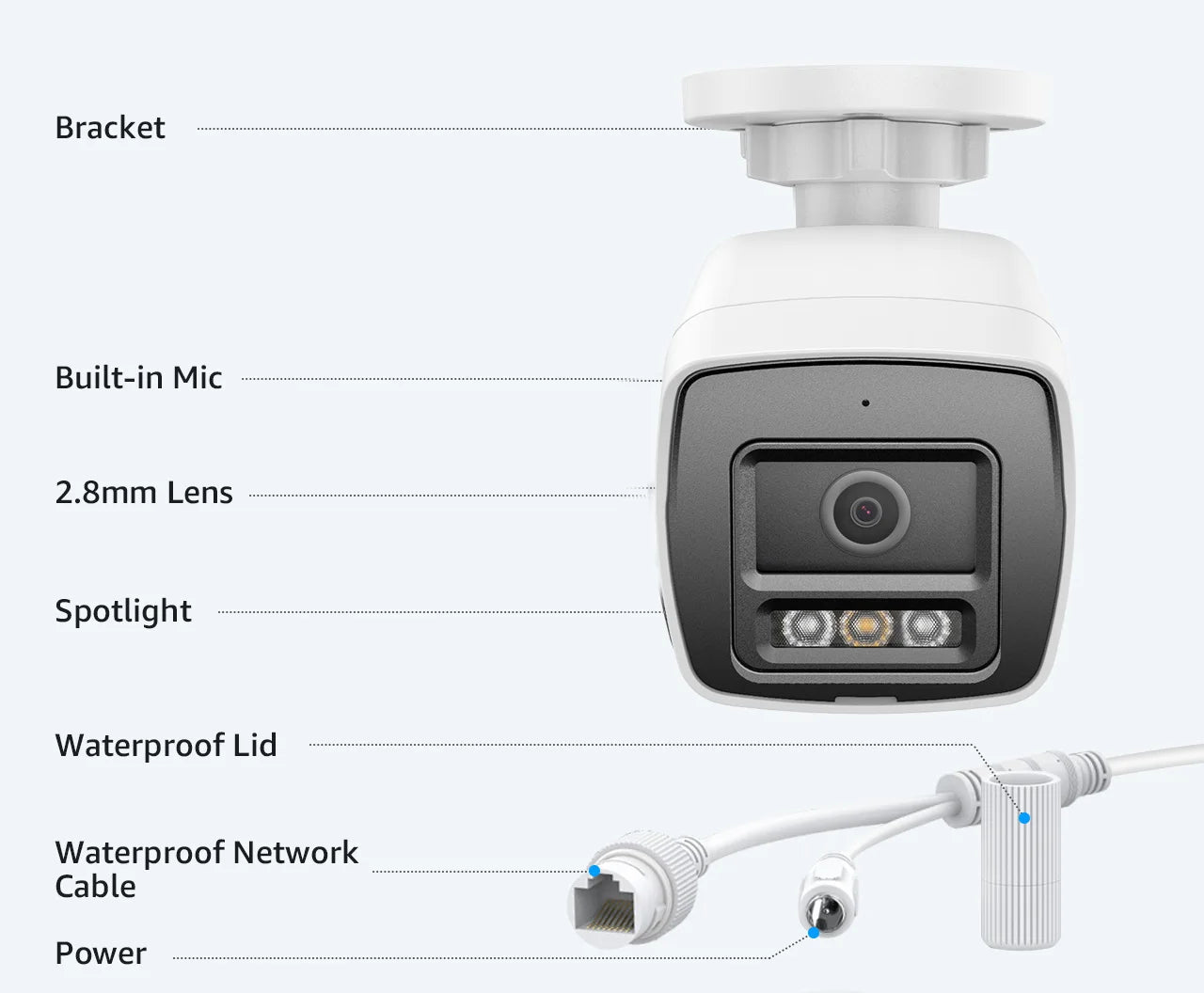 ANNKE 4 Pack 12MP Outdoor Smart Dual Light PoE Camera
