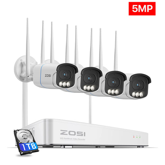 ZOSI 4K WiFi 6 Security IP Camera System Night Vision 8MP Pan Tilt Wireless Cam