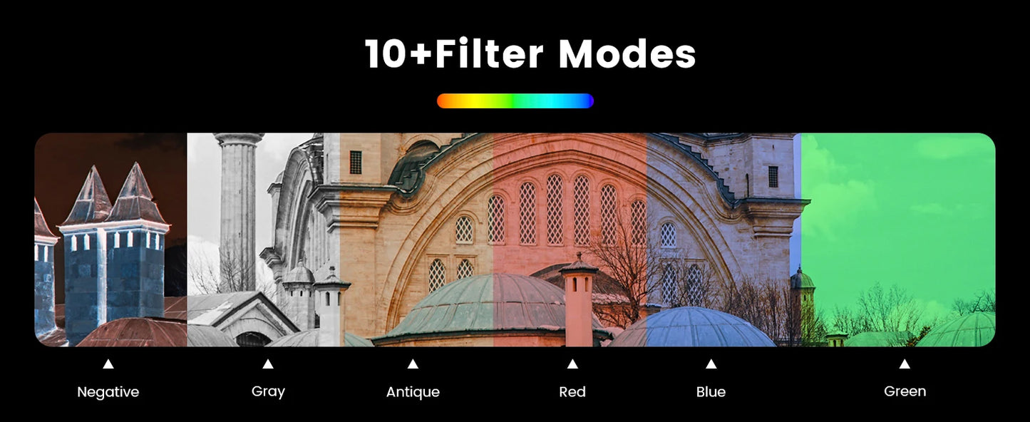 Gavonde Compact 4K Camera With WiFi Webcam 64MP Camcorder