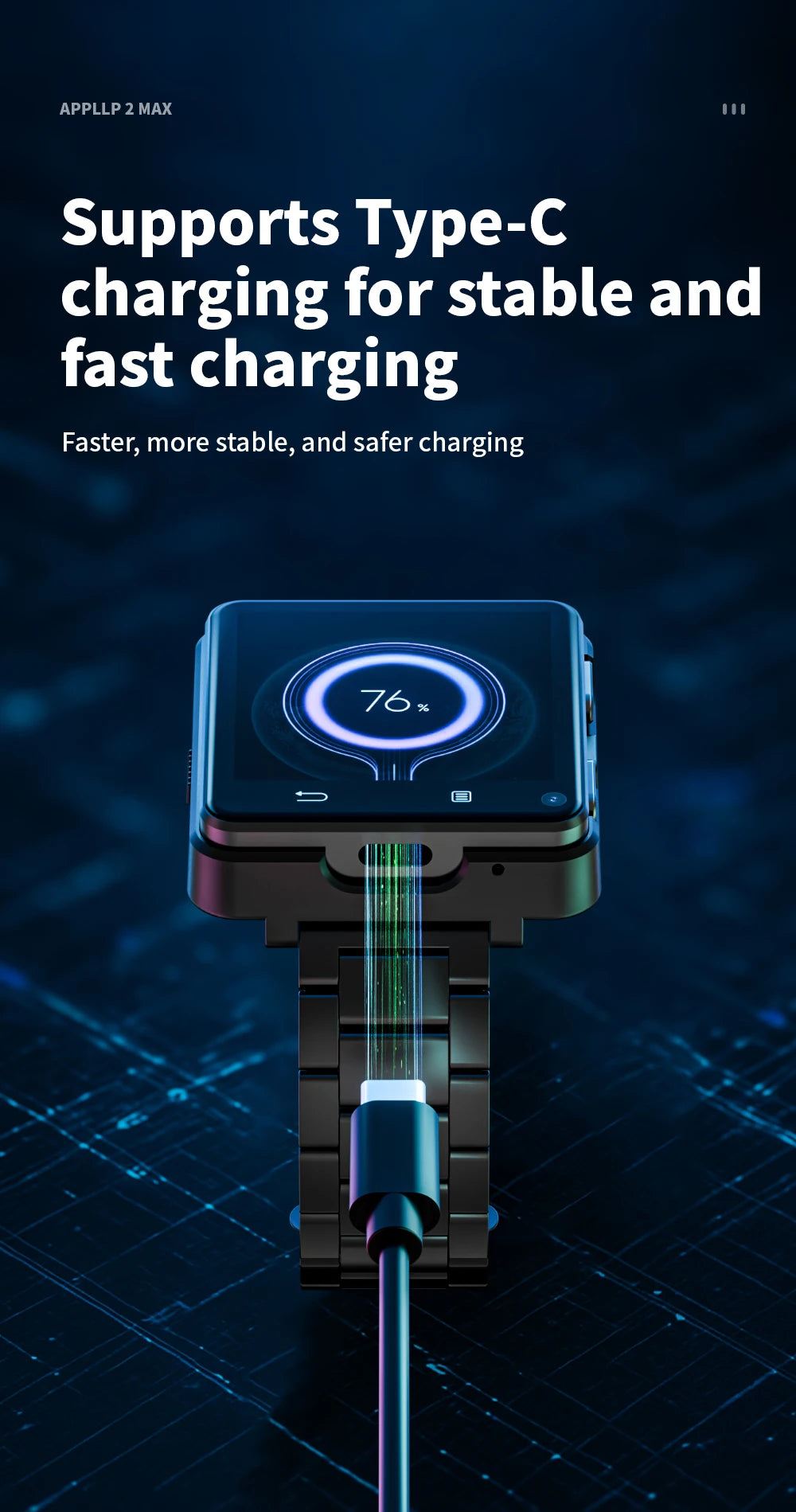 LOKMAT APPLLP 2 MAX Dual Camera Android 11 Smart Watch