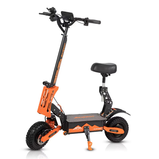 Arwibon 5600W Dual Motor Electric Scooter 46 MPH 60V 27Ah Off Road Folding Seat
