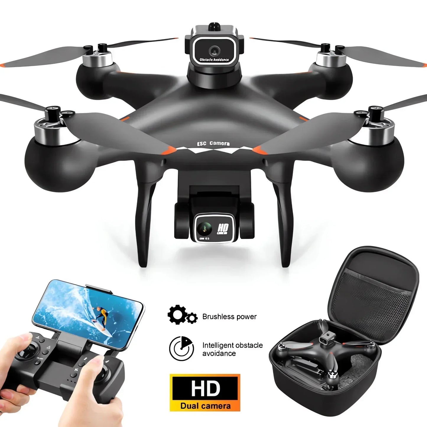 S116 MAX Drone Pro With 3 Batteries 8K Dual Camera Features