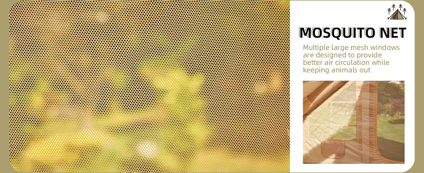 129 Square Feet Inflatable Camping Tent For 8 To 10 People