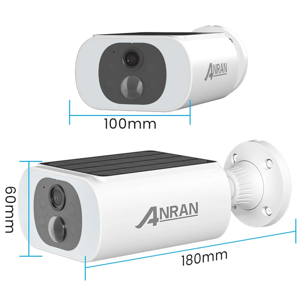 ANRAN 2K Solar Wireless Security Camera Floodlight WiFi