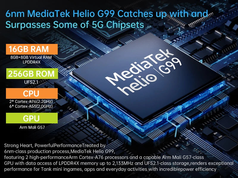 Unihertz 8849 Tank Mini Rugged Smartphone 4.3 Inch Android 13 5800mAh 24GB RAM 256GB Helio G99 IP68 Camera 100MP