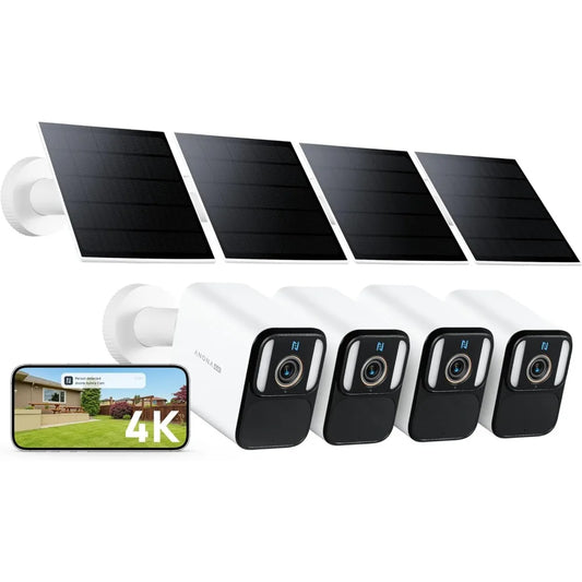 Aurora Solar Wireless Outdoor Security Camera 4K Night