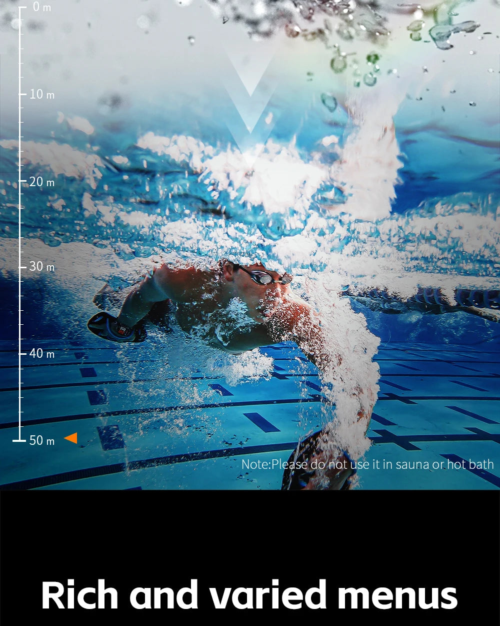 Lokmat Ocean Pro Smart Watch 5ATM Waterproof Heart Rate