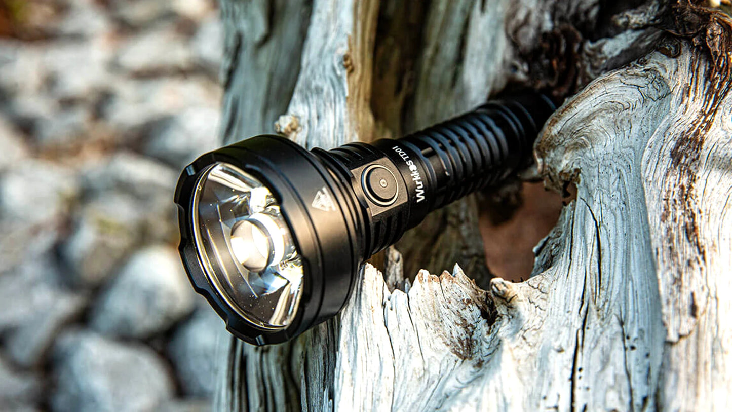 Wurkkos TD01C 21700 Rechargeable Tactical Flashlight LED USB C 1800 Lm IPX8