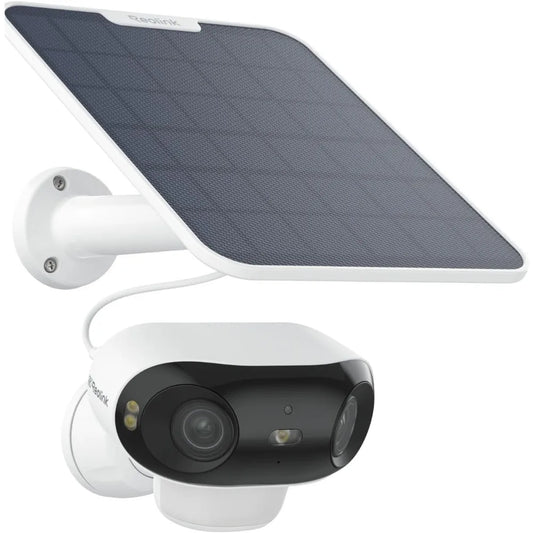 Solar Wireless Outdoor Camera Dual Lens 180 Degree View