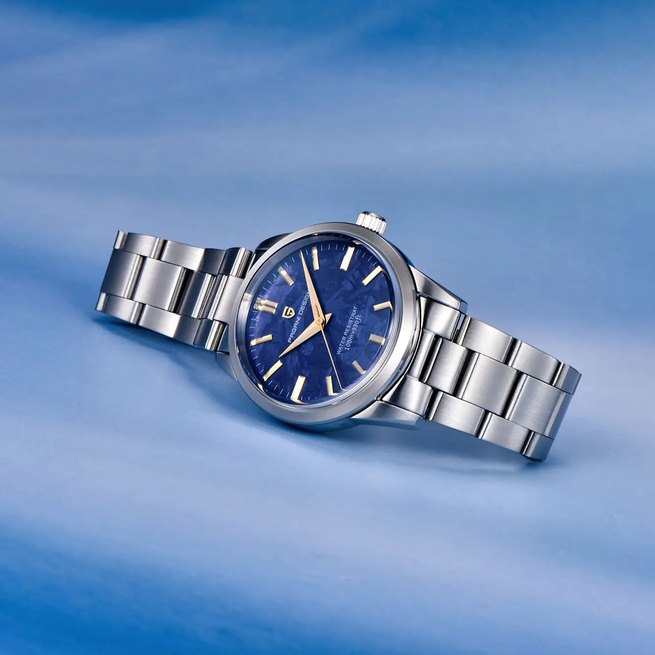 PAGANI DESIGN 40mm Ultra Thin Mens Quartz Wristwatch With Sapphire Crystal