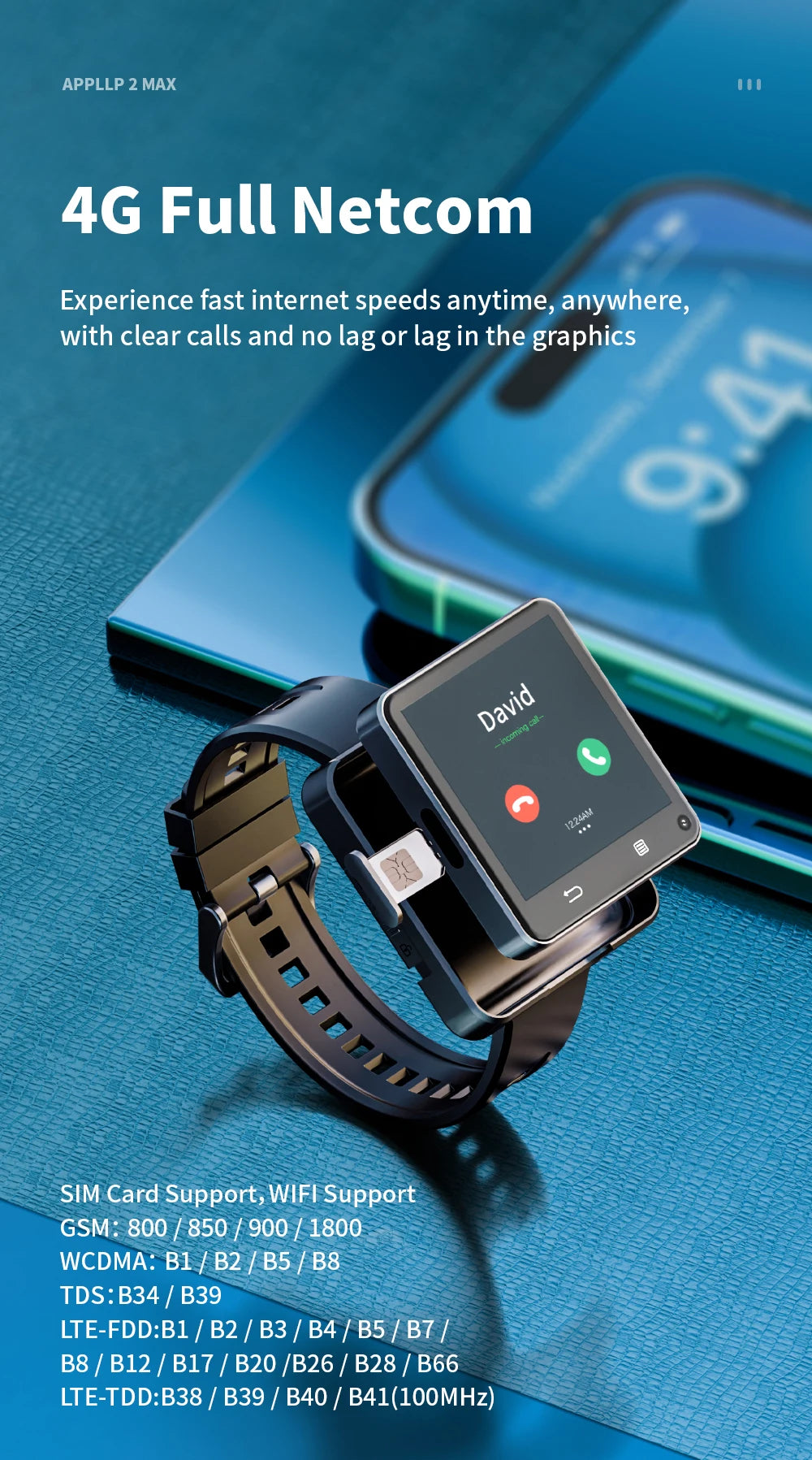 LOKMAT APPLLP 2 MAX Dual Camera Android 11 Smart Watch