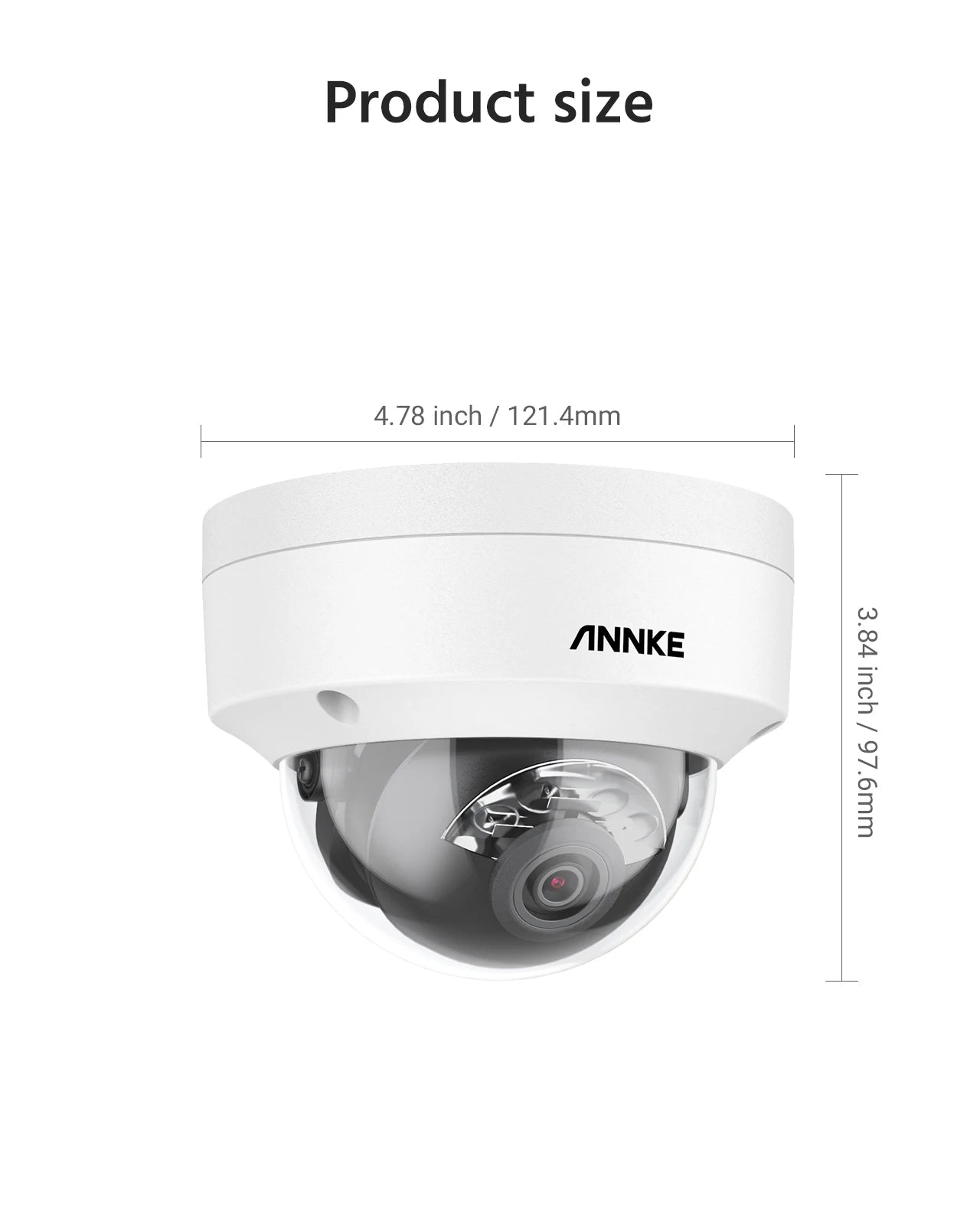 ANNKE 4 Pack 12MP Outdoor Smart PoE Dual Light Camera IP67