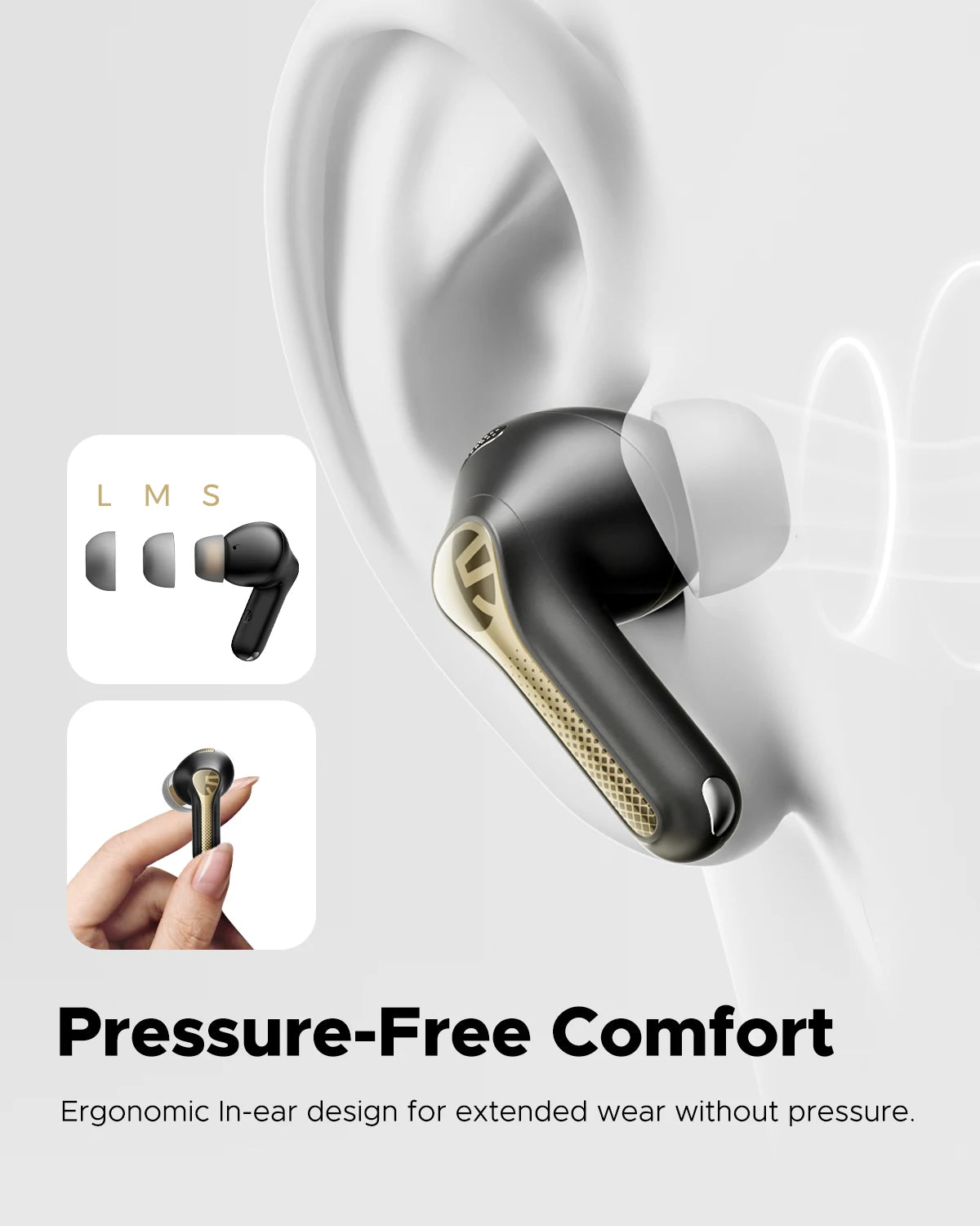 SoundPEATS Capsule3 Pro Wireless Earphones Adaptive ANC Bluetooth 5.3 HiRes LDAC