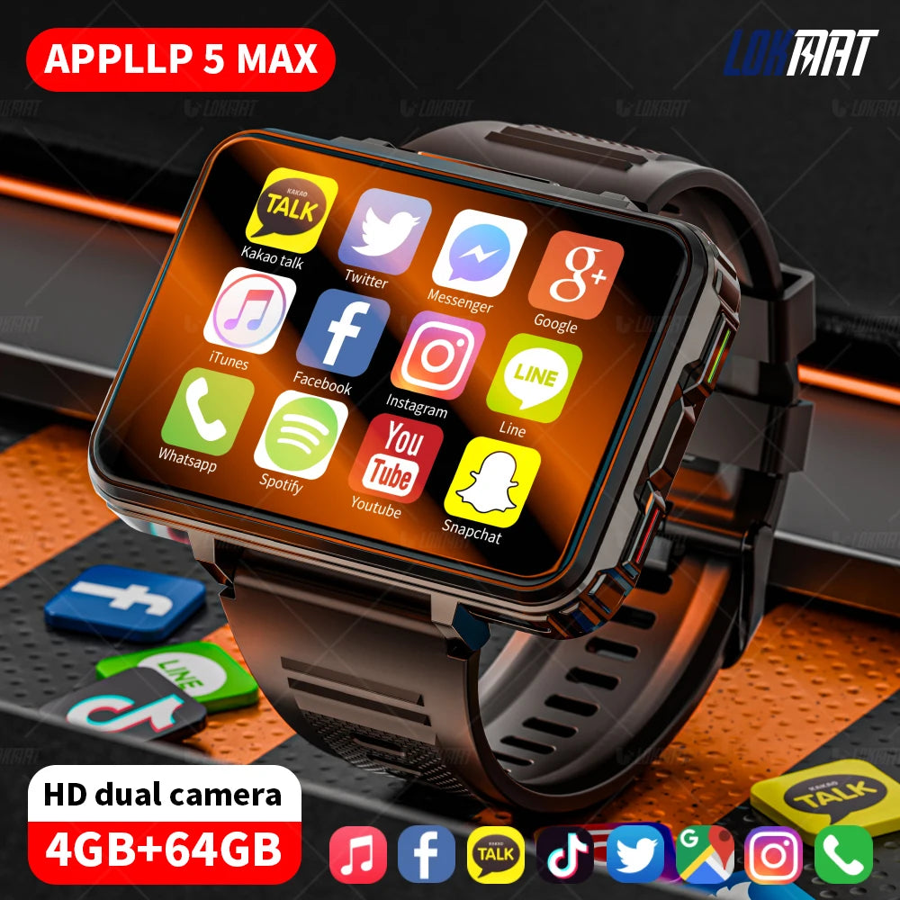 LOKMAT APPLLP 5 Max Android Watch Screen HD 4G Camera