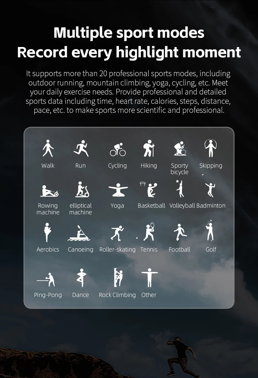 Lokmat Ocean Pro Smart Watch 5ATM Waterproof Heart Rate