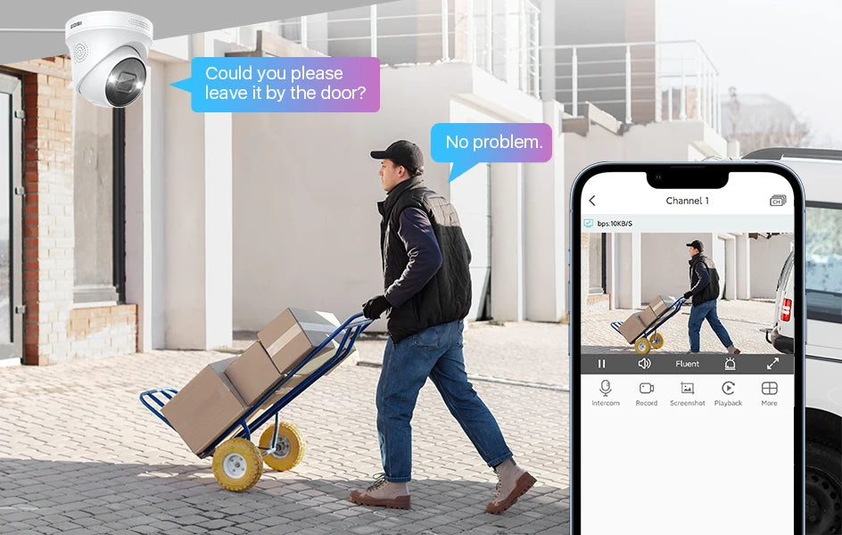 ZOSI 4K 8MP PoE Security System 16 Channel NVR 4TB AI