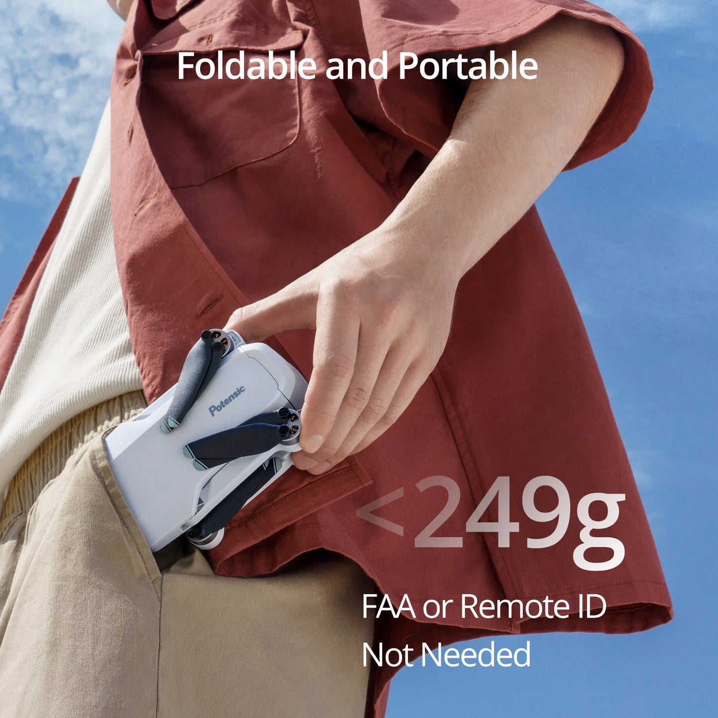 Potensic C0 Mini Drone 3 Axis Gimbal 4K Camera GPS Brushless RC Quadcopter