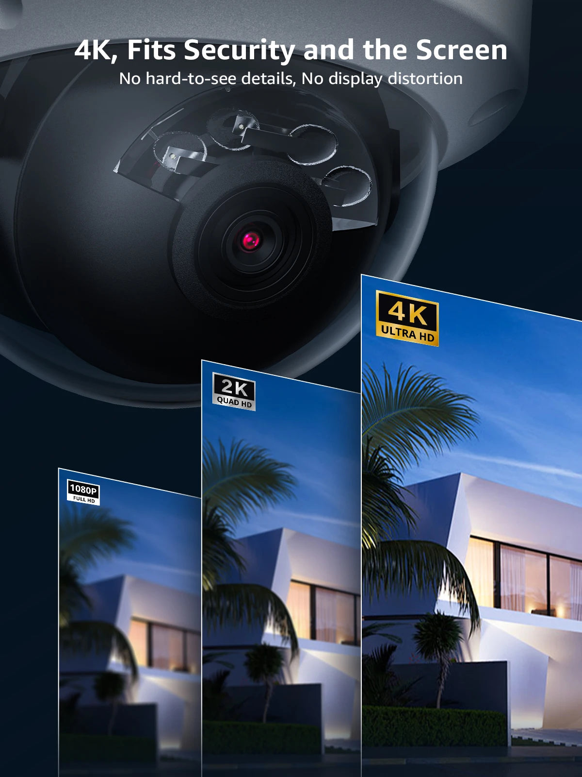 ANNKE C800 4K PoE Outdoor Security Camera IK10 IP67 8MP Smart Dual Light Built In Mic Video Surveillance