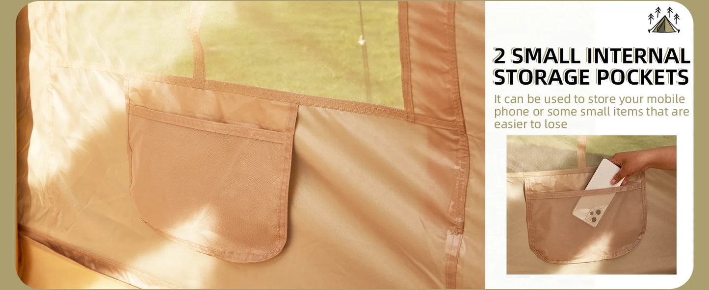 129 Square Feet Inflatable Camping Tent For 8 To 10 People