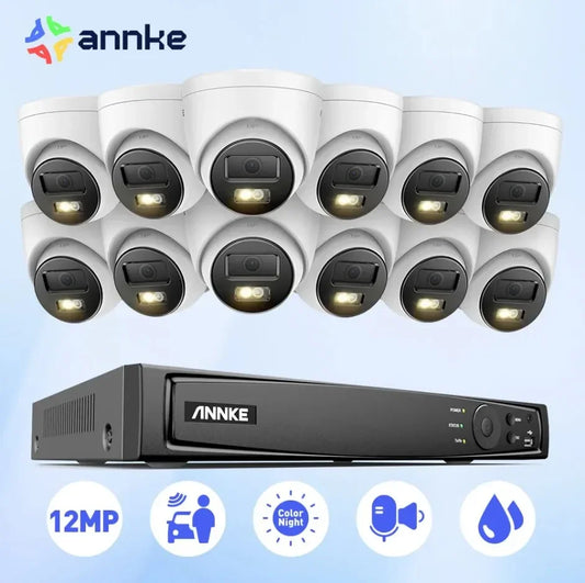 Annke Dual Light PoE Security System 16Channel NVR 12MP