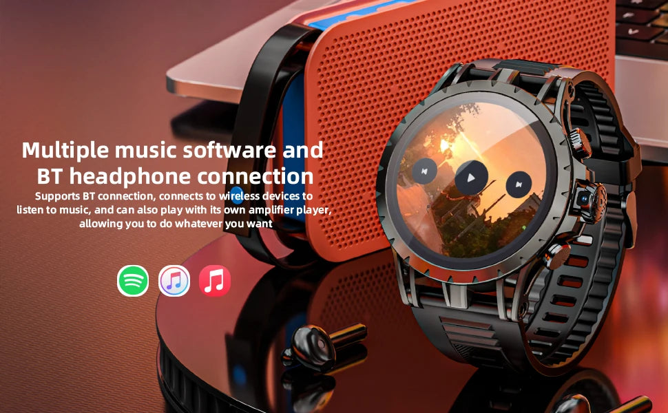 LOKMAT APPLLP 4 Android Smartwatch 4G Phone AMOLED Screen