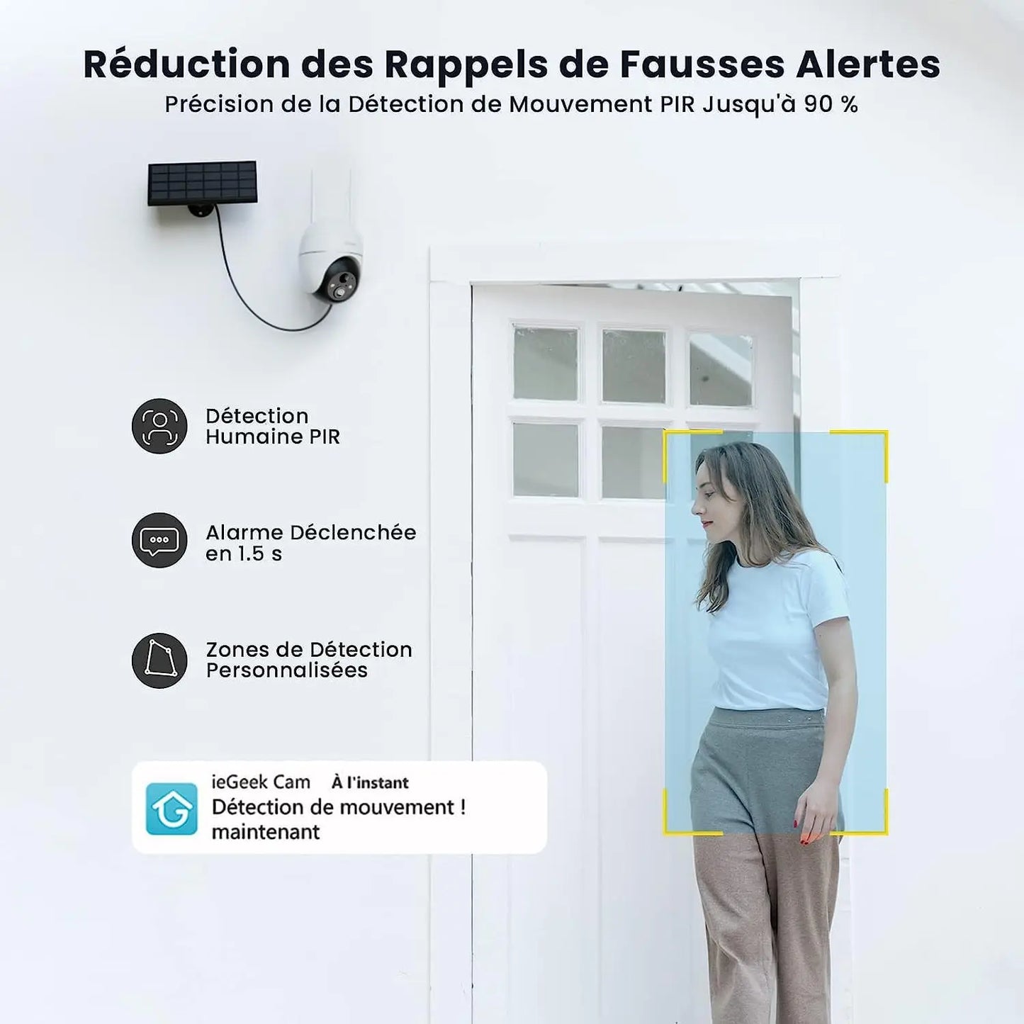 IeGeek 5MP Wireless Outdoor WiFi Solar Camera 360 Degree