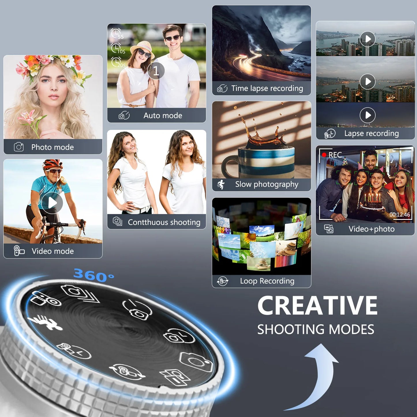 75MP 4K Vlogging Camera 3Inch Touch Screen 18X Autofocus