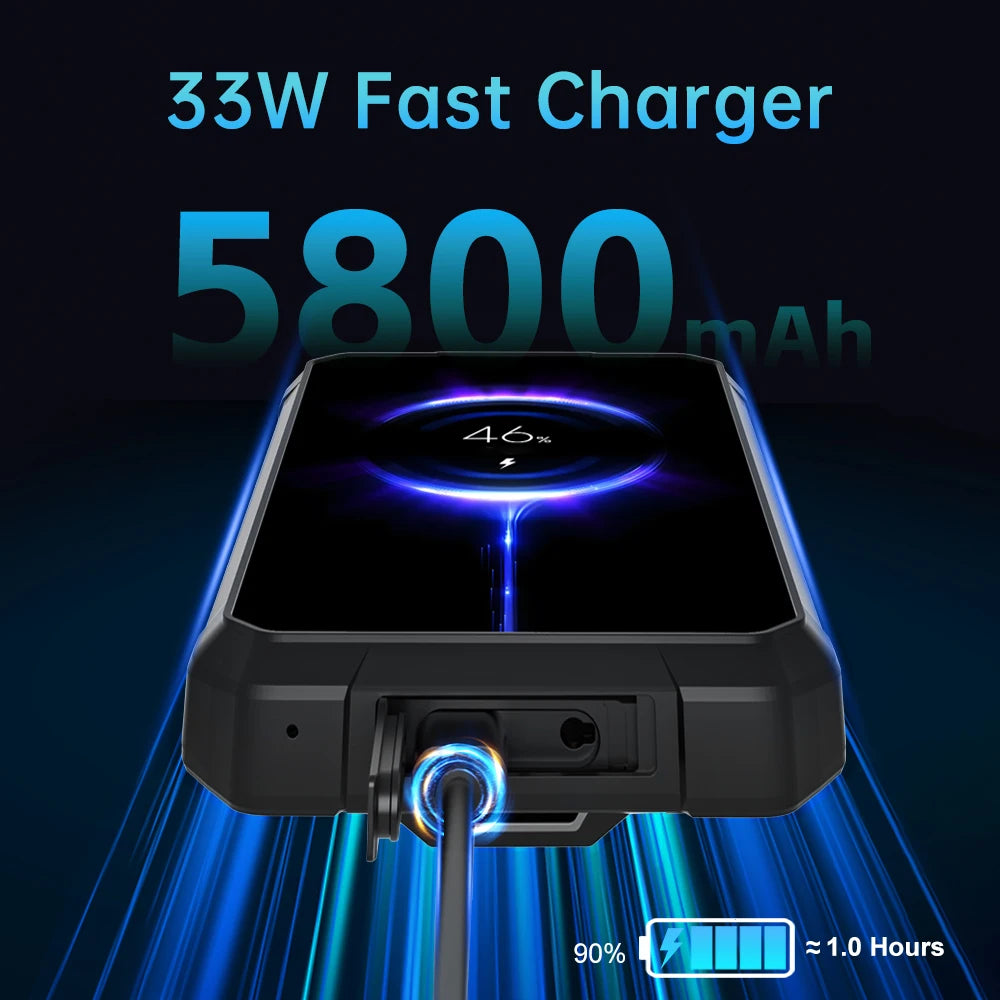 Unihertz 8849 Tank Mini Rugged Smartphone 4.3 Inch Android 13 5800mAh 24GB RAM 256GB Helio G99 IP68 Camera 100MP