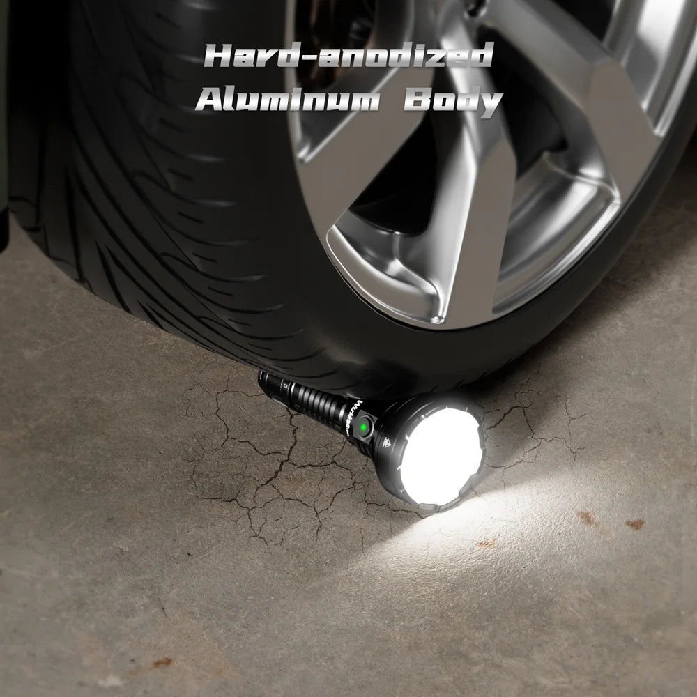 Wurkkos TD01C 21700 Rechargeable Tactical Flashlight LED USB C 1800 Lm IPX8