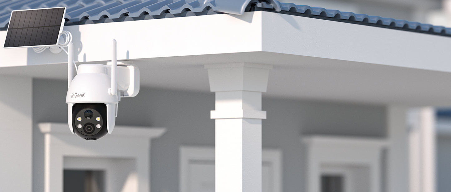 IeGeek 2K 3MP 360 PTZ Outdoor Solar Surveillance Camera