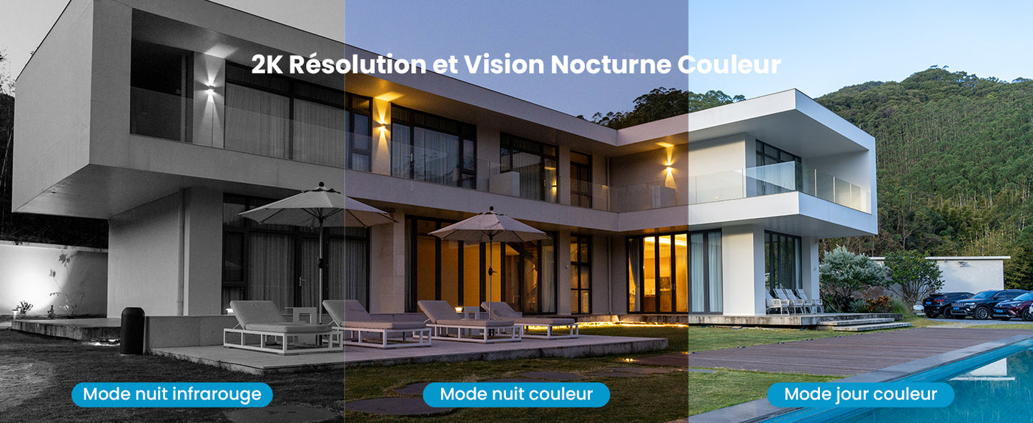 IeGeek 2K 3MP 360 PTZ Outdoor Solar Surveillance Camera