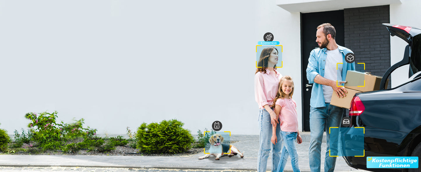 IeGeek 2K 3MP WiFi Security Camera Outdoor PTZ Battery Solar Powered